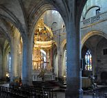 Le chœur et son baldaquin (basilique Saint-Sauveur à Dinan)