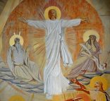 La peinture de la Transfiguration dans le chœur de l'église Saint-Jacques (détail)