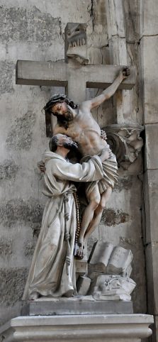 Descente de croix avec saint Franois.