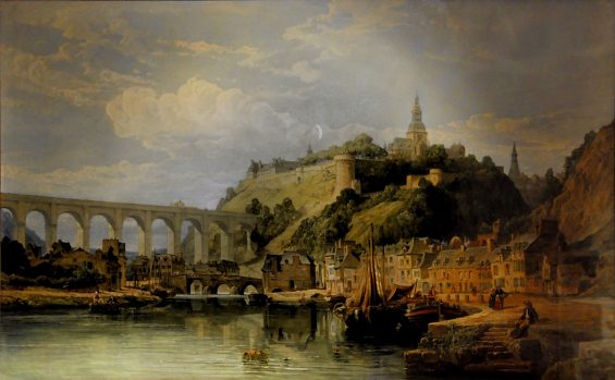 «Le port de Dinan» par George Clarkson Stanfield (1828-1878)