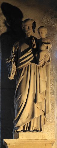 Saint Joseph tenant l'Enfant (absidiole nord)
