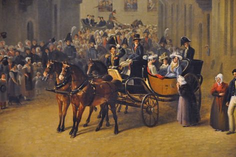 «Le passage de la duchesse d'Angoulême à Chaumont le 8 septembre 1828», détail.