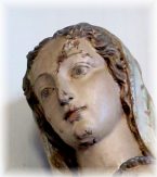 Vierge  l'Enfant de la fin du XVIe sicle, dtail