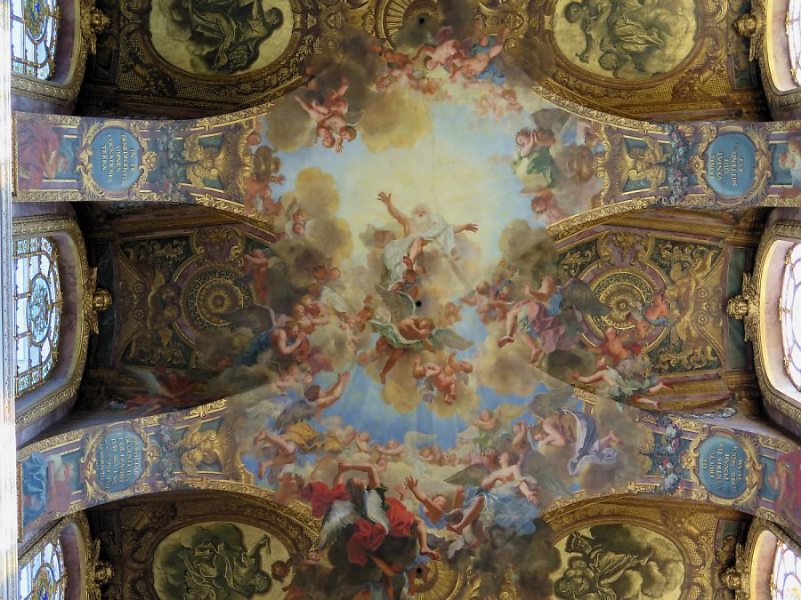 Dieu le Pre dans sa gloire par Antoine Coypel, huile sur enduit  (1708-1710)