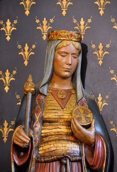 Chapelle de la Vierge : sainte Clotilde, détail
