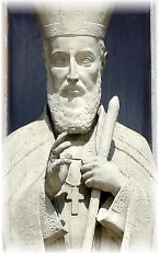 Statue de saint François de Sales, dtail