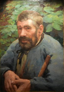 Claude-Émile Schuffenecker (1851-1934) : «Le dernier paysan de Meudon», 1884, Huile sur toile