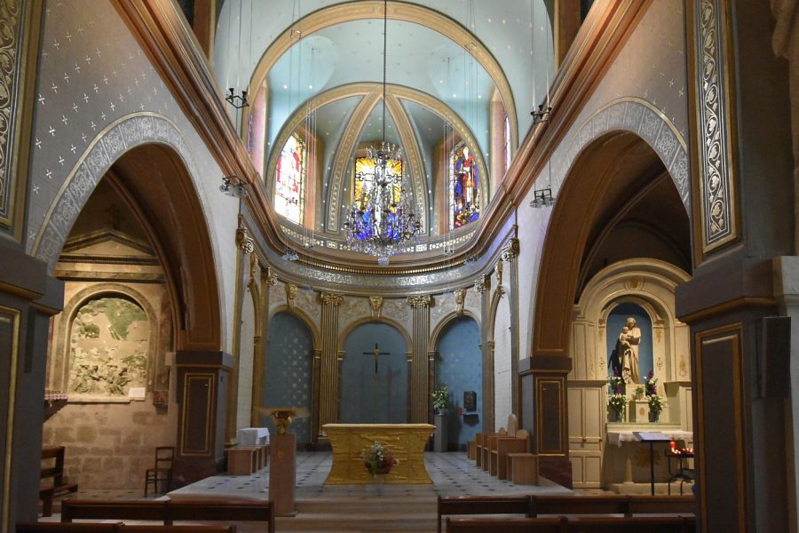 Le chœur de l'église Saint-Romain