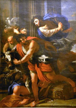 Charles Dauphin (vers 1620–1677) : «Le Christ chassant les marchands du Temple»