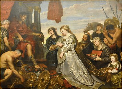 Attribué à Cornelis de Vos (1585–1651) : «La Continence de Scipion»