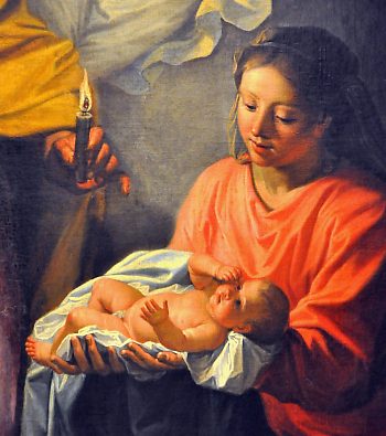 Noël Coypel (1628–1707) : «La Nativité», détail