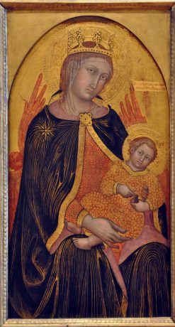 Attribué à Taddeo di Bartolo (1363-1422) : «Vierge  à l'Enfant»