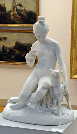 Jean-Jules-César Laurent (1800-1877) : «Jeune fille au chevreau»