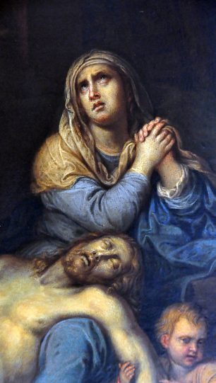«La Déploration du Christ mort» par François Nicolas de Bar, détail