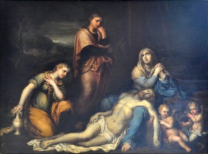 «La Déploration du Christ mort» par François Nicolas de Bar, XVIIe siècle, huile sur toile