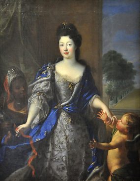 «Élisabeth–Charlotte d'Orléans (1676–1744» attribué à Pierre Gobert (1662–1744), huile sur toile, vers 1698