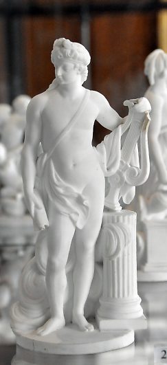 Apollon, Biscuit de porcelaine de la Manufacture de Niderviller, XVIIIe  siècle