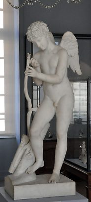 «L'amour mettant une corde àson arc», marbre de Charles Gabriel Sauvage dit Lemire (1741–1827), 1814