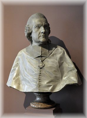 Buste de l'abbé Henri–Ignace Chaumont de la Galaizièrepar Luc–François Breton (1731–1800), marbre blanc