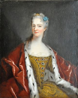 «Catherine Opalinska», Anonyme, huile sur toile, vers 1740