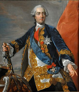 «Louis XV, roi de France», Atelier de Louis–Michel Van Loo (1707–1771), huile sur toile