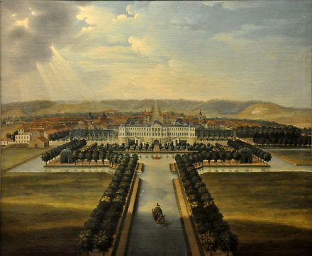 «Le Château de Commercy», Anonyme, École Lorraine, XVIIIe siècle, huile sur toile
