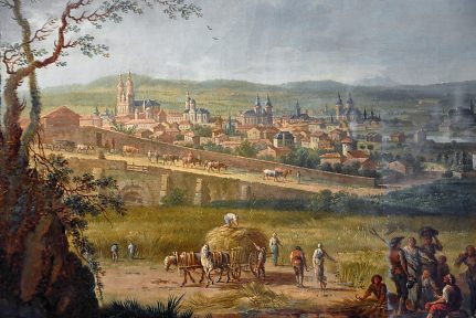 «Vue de Nancy depuis Beauregard», Jean-Baptiste Claudot (1733-1805)