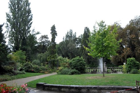 Une vue des jardins