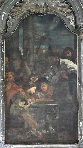 «Saint Franois-Xavier donne le baptême à la reine de  Ternate»