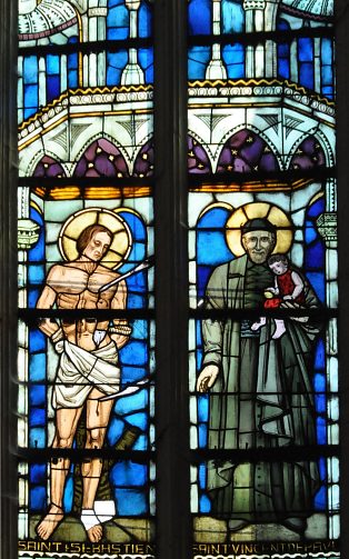 Saint Sbastien et saint Vincent de Paul