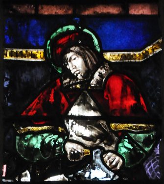 Abisidiole nord, baie 105 : Saint Crépin, patron des  cordonniers