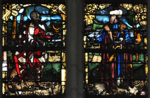 Baie 113 : Gaspard et Balthazar dans l'Adoration des Mages