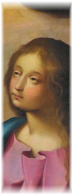 La Vierge de l'Annonciation dans le tableau du retable des Carmes