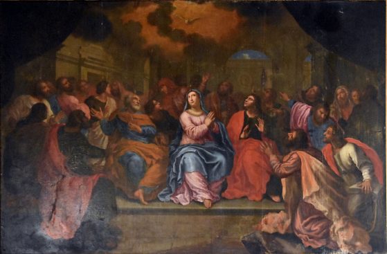 «La Pentecôte», tableau anonyme (XVIIIe siècle  ?)