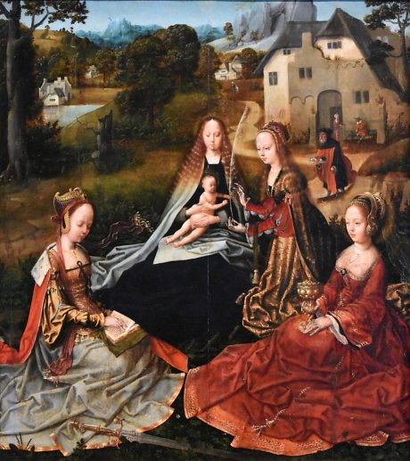 «La Vierge et l'Enfant avec sainte Barbe, sainte Catherine et sainte  Madeleine»