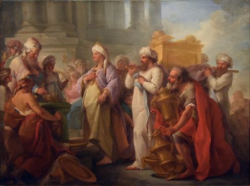 «Salomon fait transporter l'arche dans le Temple»