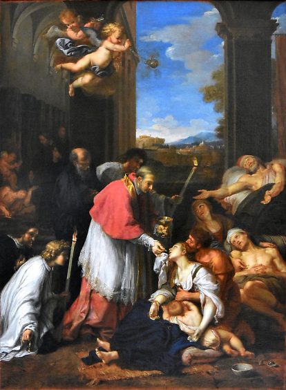 «Saint Charles Borromée donnant la Communion»