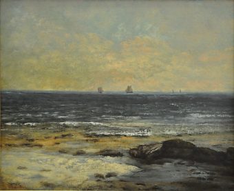 «Les Bords de la mer  Palavas» de Gustave Courbet (1819-1877), vers 1854
