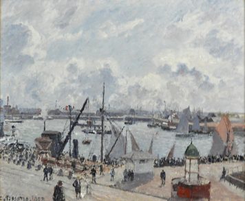 «L'anse des Pilotes, Le Havre, matin, soleil, marée montante» de Camille Pissarro (1830–1903), 1903