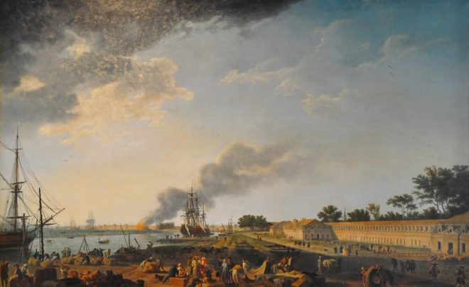 «Vue du port de Rochefort» , 1762