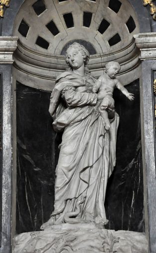 Statue de la Vierge  l'Enfant (XVIIIe siècle)