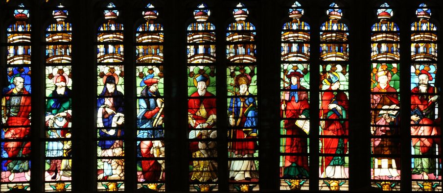 Saint Pierre, les quatre évangélistes, les quatre docteurs de l'Église, et saint Paul