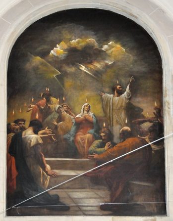 La Pentecôte, toile de Giacomotti (1864)
