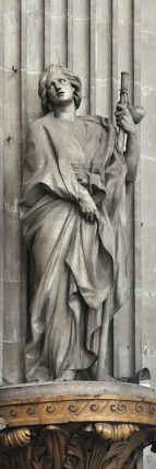 Statue de saint Jacques-le-Majeur dans le chur