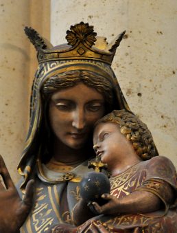 La Vierge à l'Enfant de Triqueti, détail