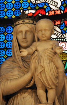 La Vierge présentant l'Enfant Jésus, détail