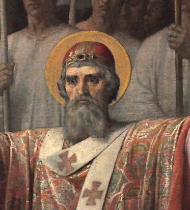 «Saint Ambroise interdisant l'entrée de l'église  à l'empereur Théodose»
