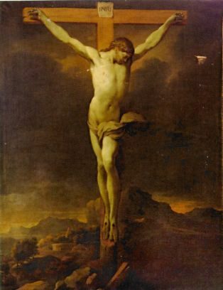Tableau «Le Christ en croix» de Lubin Baugin (vers 1612-1663)
