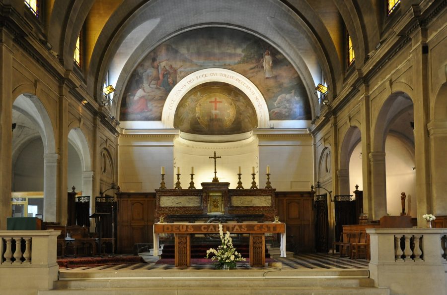 Le chœur de l'église Saint-Jean-Baptiste-de-Grenelle