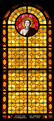 Type de vitrail du chœur (atelier Janiaud, Paris, 1930)